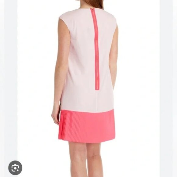 Ted Baker Ramonda Symmetrical Orchid Print Floral Leaves Tunic Dress Barbie Pink - Picture 4 of 15